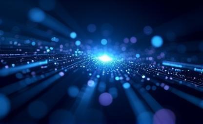 Abstract digital network image representing the future of reporting