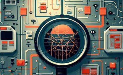 Image representing complex information flows and verification, related to misinformation ethics